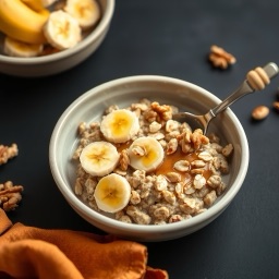 Illustration for the Baked oatmeal with banana and walnuts meal