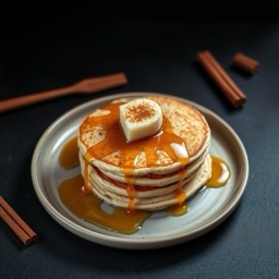 Illustration for the Banana and egg pancakes with honey meal