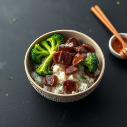 Illustration for the Beef teriyaki-style rice bowl meal