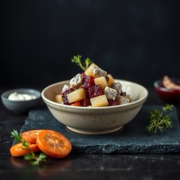Illustration for the Herring and beetroot salad meal
