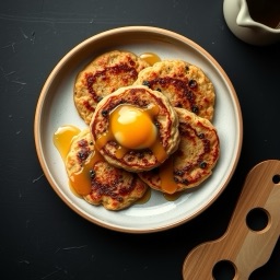 Illustration for the Buckwheat pancakes with honey meal