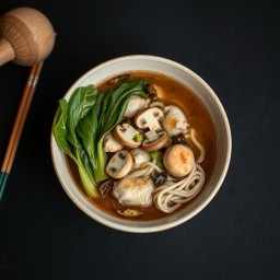 Illustration for the Chicken miso noodle soup meal
