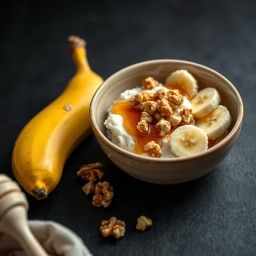 Illustration for the Cottage cheese with honey and walnuts meal
