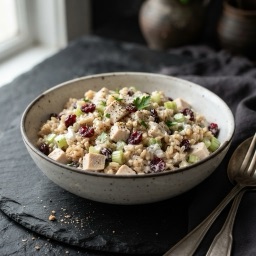 Illustration for the Chicken rice salad bowl with cranberries meal