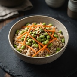 Illustration for the Edamame rice bowl meal