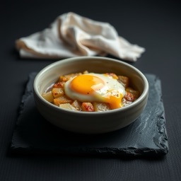 Illustration for the Egg and potato bake with cheese meal
