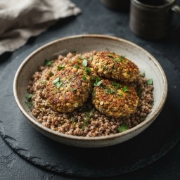Illustration for the Lentil cutlets with buckwheat meal