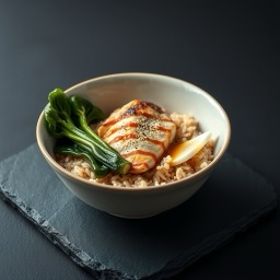 Illustration for the Mackerel rice bowl with ginger meal