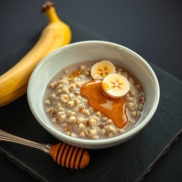 Illustration for the Millet porridge with banana and honey meal