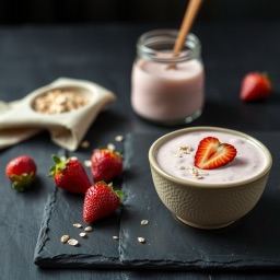 Illustration for the Oat and berry smoothie meal
