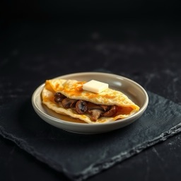 Illustration for the Mushroom and cheddar omelette meal
