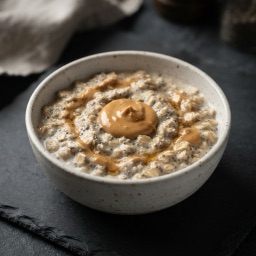 Illustration for the Overnight oats with chia and peanut butter meal