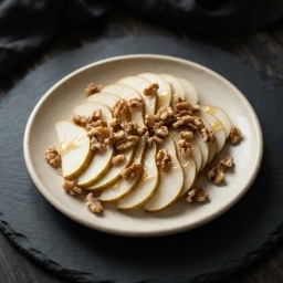 Illustration for the Pear and walnut snack plate meal