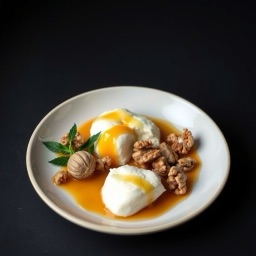 Illustration for the Ricotta plate with honey and walnuts meal