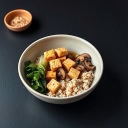 Illustration for the Tofu miso rice bowl meal