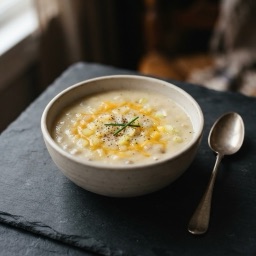 Illustration for the Turnip and potato soup with cheese meal