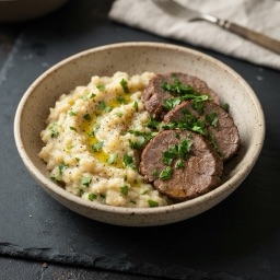 Illustration for the Turnip and rutabaga mash with beef meal