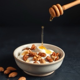 Illustration for the Yogurt with nuts and honey meal