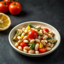 Illustration for the Artichoke and white bean salad meal