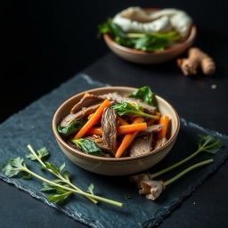 Illustration for the Beef and bok choy stir-fry meal