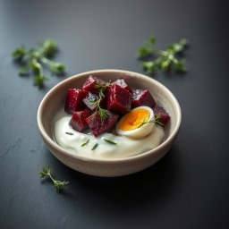 Illustration for the Beetroot and egg salad meal