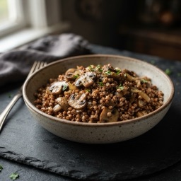 Illustration for the Buckwheat with mushrooms meal