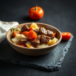 Illustration for the Braised cabbage with beef meal