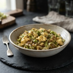 Illustration for the Braised cabbage with scrambled eggs meal