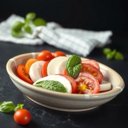 Illustration for the Caprese salad meal