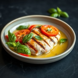Illustration for the Chicken caprese plate meal