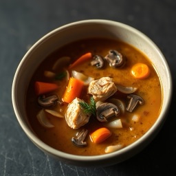 Illustration for the Chicken and mushroom soup meal