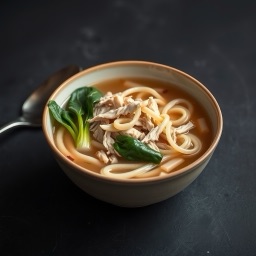 Illustration for the Chicken and rice noodle soup meal