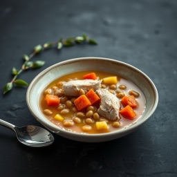 Illustration for the Chicken and split pea soup meal