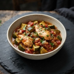 Illustration for the Chicken and courgette stew meal
