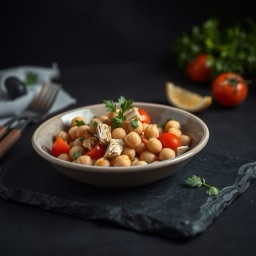 Illustration for the Chickpea and artichoke salad meal