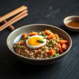Illustration for the Vegetable fried rice with egg meal