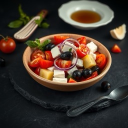 Illustration for the Greek-style salad meal