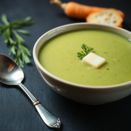 Illustration for the Green pea soup meal