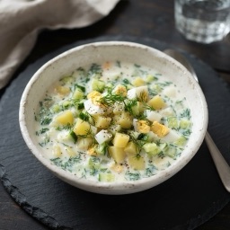 Illustration for the Kefir okroshka meal