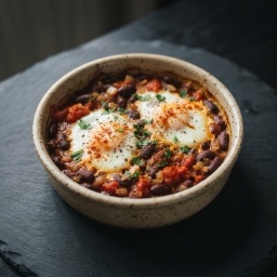 Illustration for the Kidney bean and egg bake meal