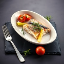 Illustration for the Mackerel with celery and tomato meal