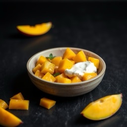 Illustration for the Mango with cottage cheese meal