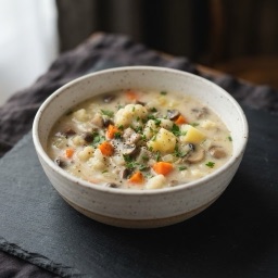 Illustration for the Mushroom and cauliflower soup meal