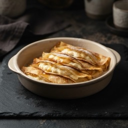 Illustration for the Baked nalysnyky with cottage cheese meal