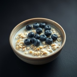 Illustration for the Oatmeal with blueberries meal