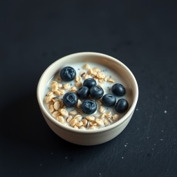 Illustration for the Overnight oats with chia and blueberries meal