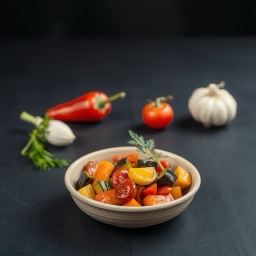 Illustration for the Ratatouille-style vegetable stew meal