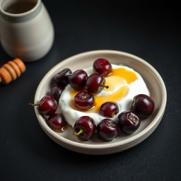 Illustration for the Greek yogurt with sour cherries meal