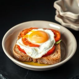 Illustration for the Whole-wheat toast with egg and tomato meal