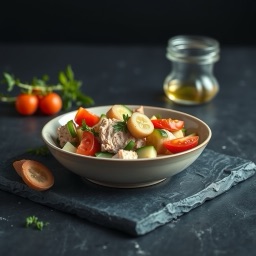 Illustration for the Tuna, cucumber and tomato salad meal